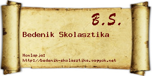 Bedenik Skolasztika névjegykártya
